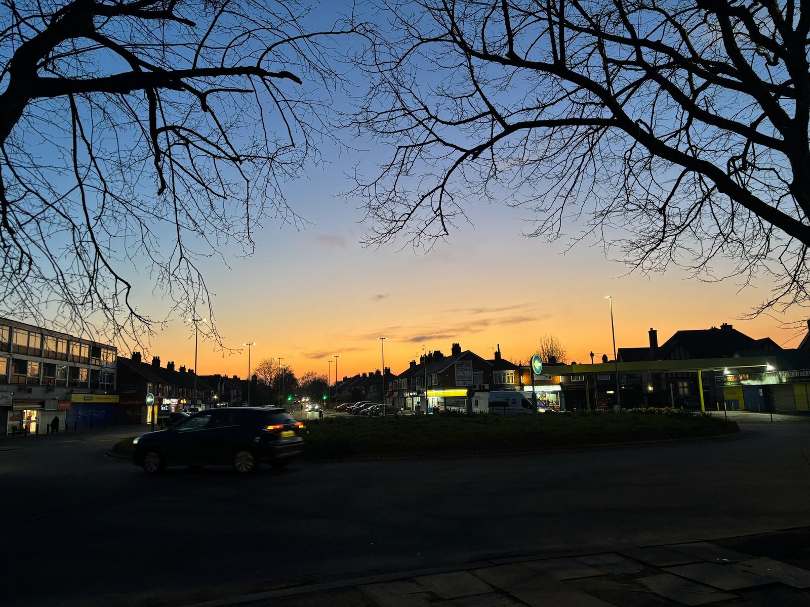 The Palladium shops at dusk