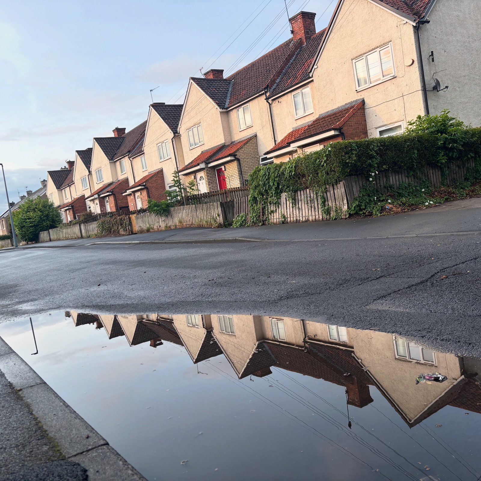 my street after the rain